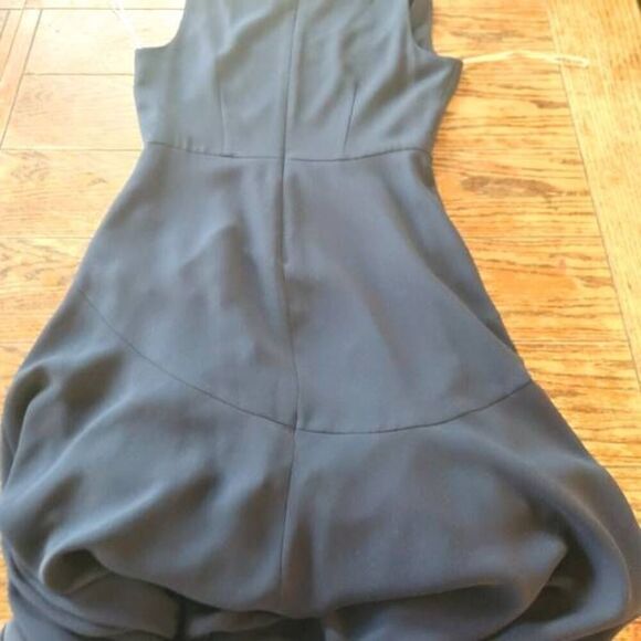 Gal Meets Glam Juliet Cowl Neck Crepe Midi Dress in Blue sz 6 - Picture 5 of 5